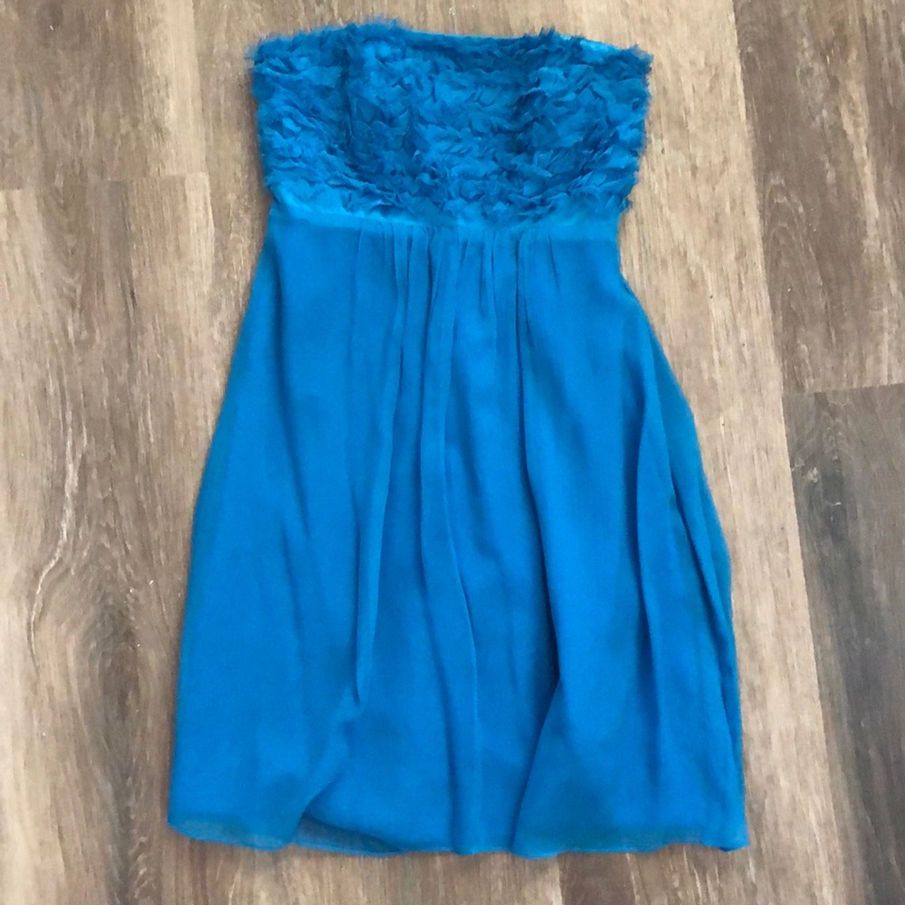 Blue Strapless Party Dress!